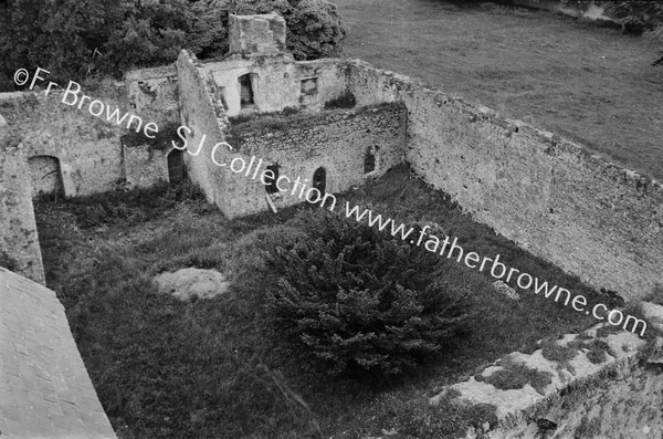 KILCOOLEY ABBEY CLOISTER GARTH & KITCHEN FROM TOWER